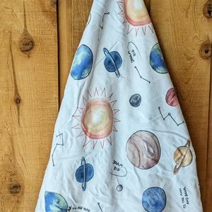 Moon and back crib sheet